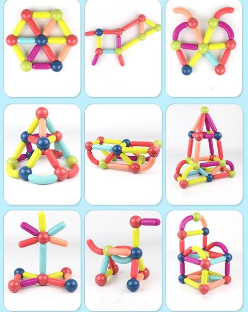 🔥Magnetic Balls and Rods Set Educational Magnet Building Blocks