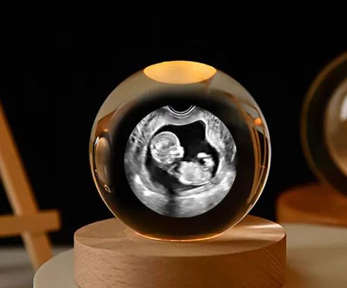 Personalized crystal ball night light