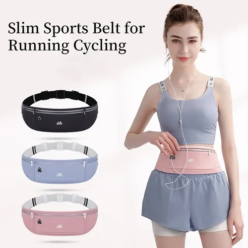 Hot Sale Outdoor Sport Run Bike Waist Bag For Women And Men Crossbody Long Strap Lock Zippers Logo Customization Waist Bag Run