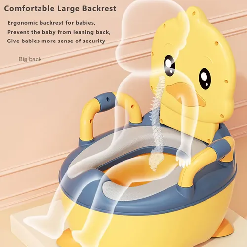 Children's Travel Toilet Travel Cute Duck Toilet Indoor and Outdoor Children's Products Mobile Toilet Girls Boys Children