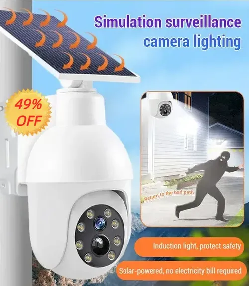 Simulated surveillance camera street light💡