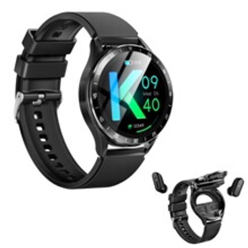 Novo X10 2 em 1 flip top smart watch headphones slim metal case IP67 impermeável Realk 8762D bluetooth função coração