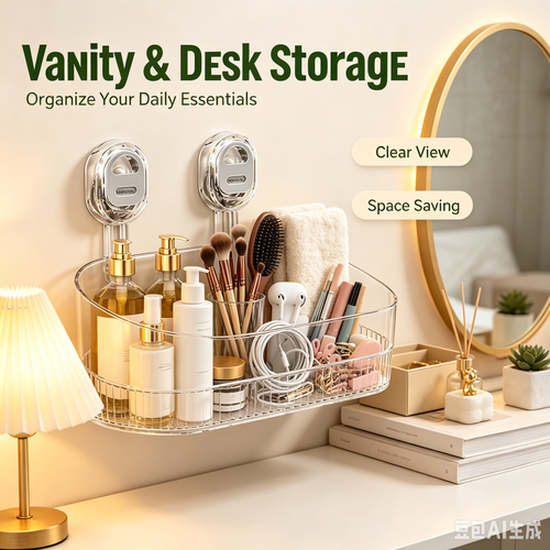 Wall Mounted Suction Storage Basket Organizer For Bathroom And Kitchen Space Saving Solution Kenya