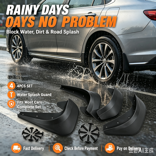 Universal Car Mudguards | Shield Your Car from Mud, Water and Gravel Splashes