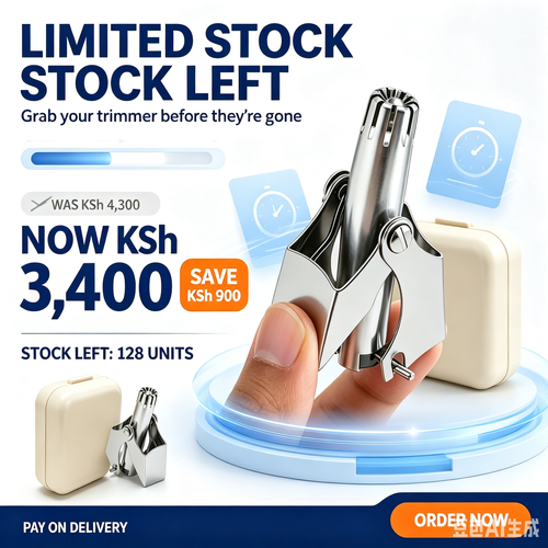 Manual Nose Hair Trimmer | Washable Stainless Steel Grooming Tool with Storage Box