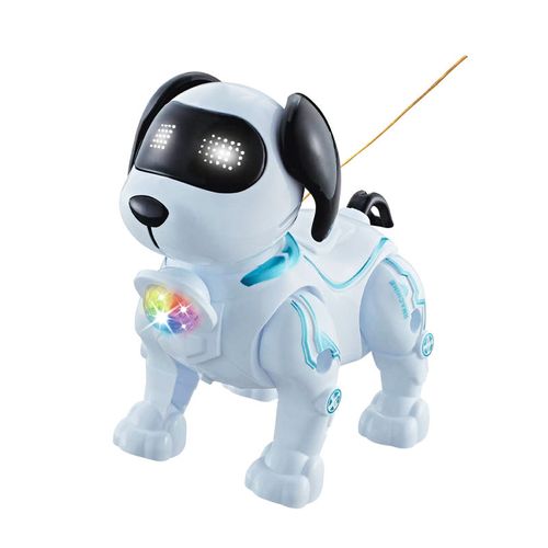 Mechanical Plastic Model Electric Walking Dog Toy for Kids with Rope