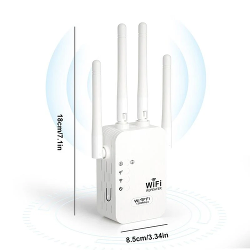 🔥WiFi-versterker 2025,  (5 GHz  2,4 GHz) signaalversterker, dekt 930 m² en 50 apparaten, repeater met ethernetpoort voor thuis, cadeaus