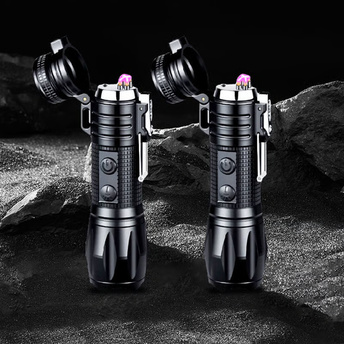 🔥Hot Sale 40% OFF🔦Multifunctional rechargeable strong light flashlight with electric fire⚡