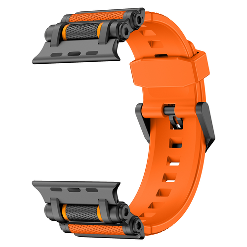 Apple Watch Band Rotating Retractable Metal Connector Silicone Watch Band