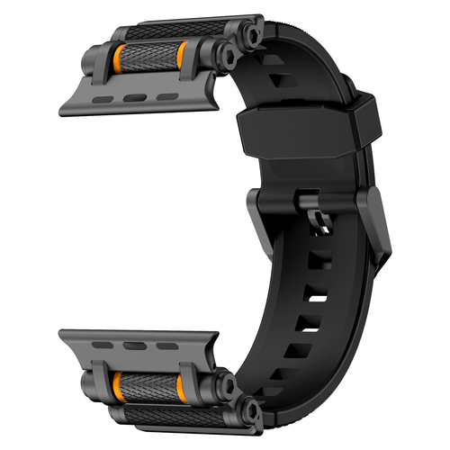 Apple Watch Band Rotating Retractable Metal Connector Silicone Watch Band