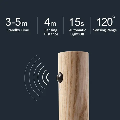 LED Portable Rechargeable Wall Light, Handheld Self-Adhesive Magnetic, with Motion Sensing