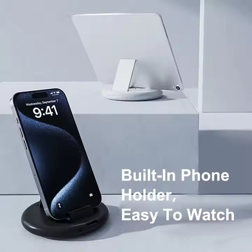 New travel charger kit multi-function charger shell mobile phone holder tray pop-up pin data cable set storage box