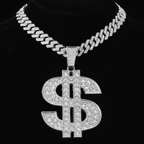 Fashion Cuban Necklace Jewelry Men Hipster Hip Hop Accessories Classic Dollar Pendant