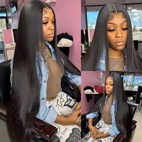 28 inch 13x6 HD Full Lace Front Wig Straight Human Hair