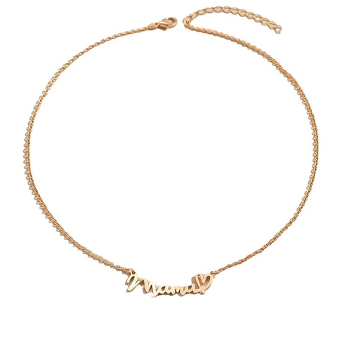 MAMA necklace love clavicle necklace
