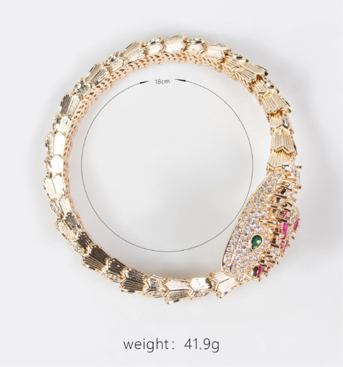 Serpentine diamond Bracelet