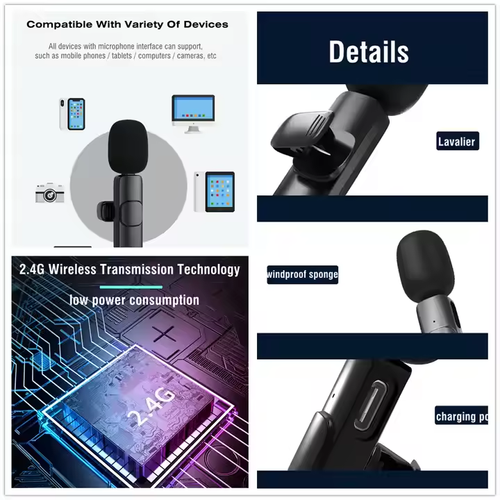 🔥LAST DAY 48% OFF🔥New Wireless Lavalier Microphone
