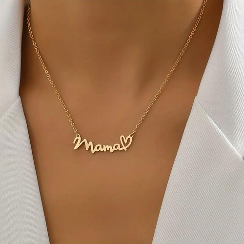 MAMA necklace love clavicle necklace