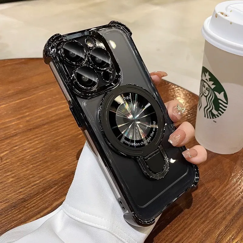Airbag Anti-fall iPhone Case with Invisible Ring Stand