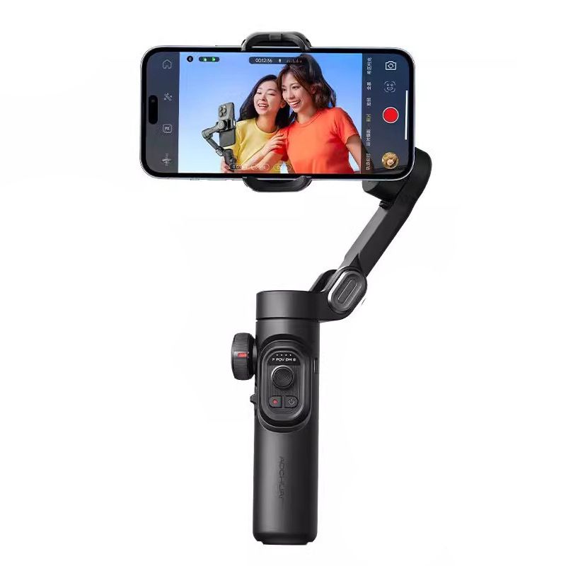 New Sports Gimbal Stabilizer With Motion Tracking and Face Object Detection for Camera Use With Selfie Stick and Tripod