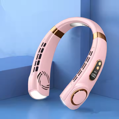 💪Summer USB Multi-Function Rechargeable Portable Neck Fan with Indoor and Outdoor Emergency Lights