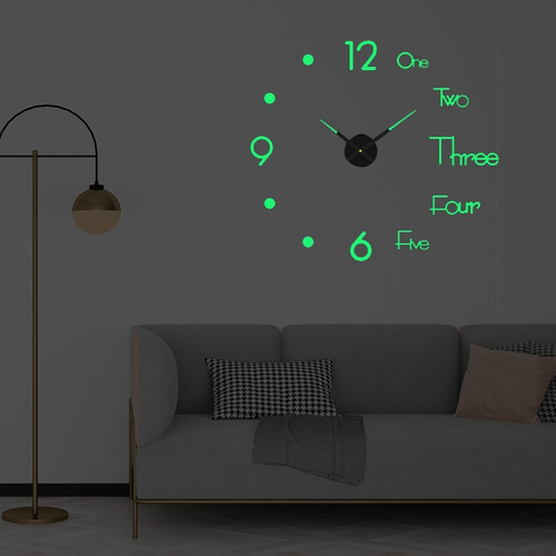 Popular Model Large Wall Clock Mirror Digital 3d Watch Wall Living Room Diy Clock