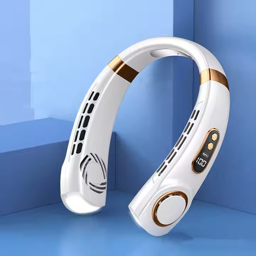 💪Summer USB Multi-Function Rechargeable Portable Neck Fan with Indoor and Outdoor Emergency Lights