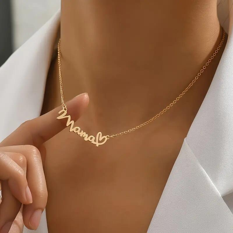 MAMA necklace love clavicle necklace