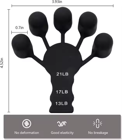 Silicone finger trainer wrist puller exercise strength finger flexion and extension gripper