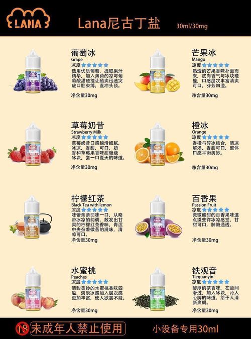 LANA煙油30ML推薦 小煙電子煙專用 冰涼順滑口感 大容量清爽日用款