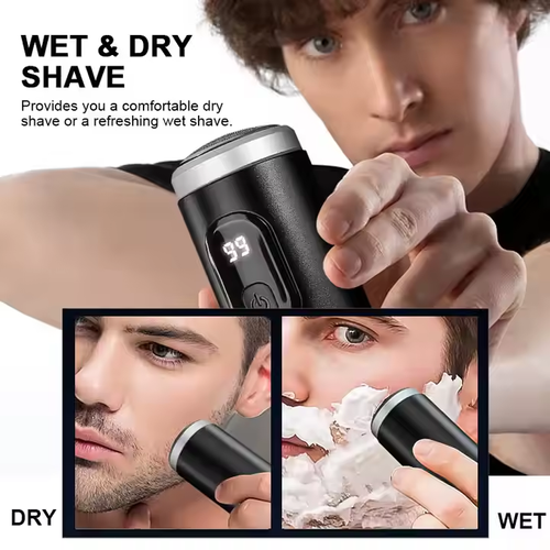 Mini Electric Shaver Portable Travel Washable Men's Shaver Rechargeable