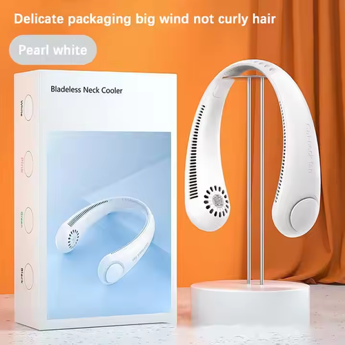 New USB leafless hanging neck fan mini outdoor portable silent turbine