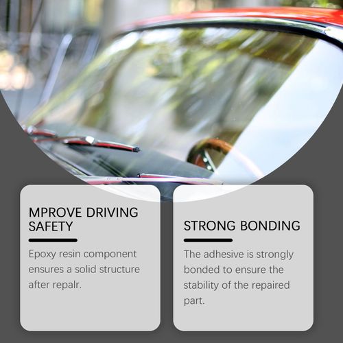 Automotive glass repair fluid