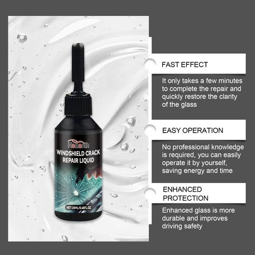 Automotive glass repair fluid