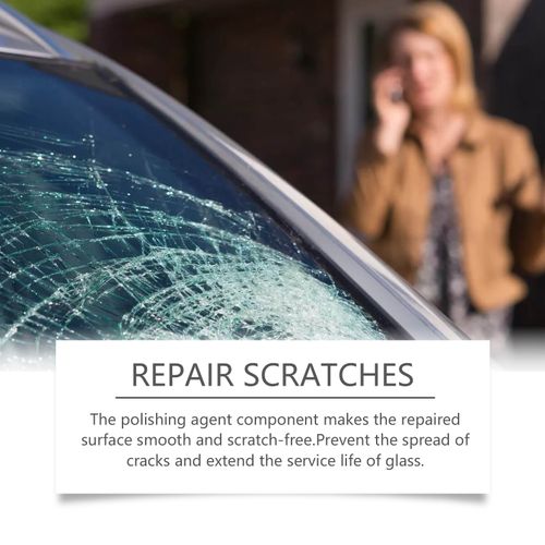 Automotive glass repair fluid