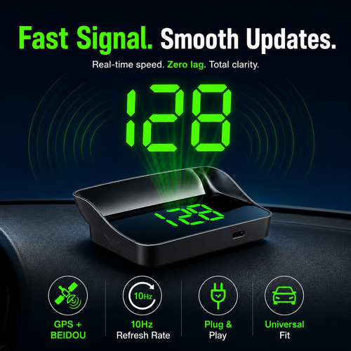 🔥Hot Seller🔥 COD！Heads Up Display for Cars for Audi RS , Windshield Speedometer Projector with Projection Reflector Digital Speedometer