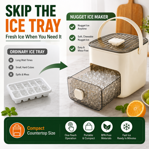 Fast Portable Countertop Ice Maker Machine for Home Office and Travel in Kenya
