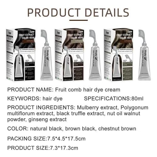 🔥Hot Seller🔥 COD！Hair Dye Comb, Model L, Black