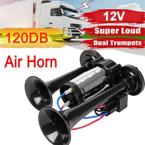 ⏰Train Air Horn 120dB For Trucks Cars Boats🚛🔊