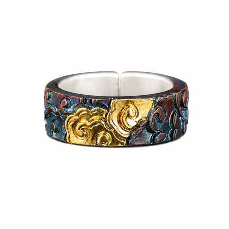 Minimal Oriental Statement Ring - Style 04
