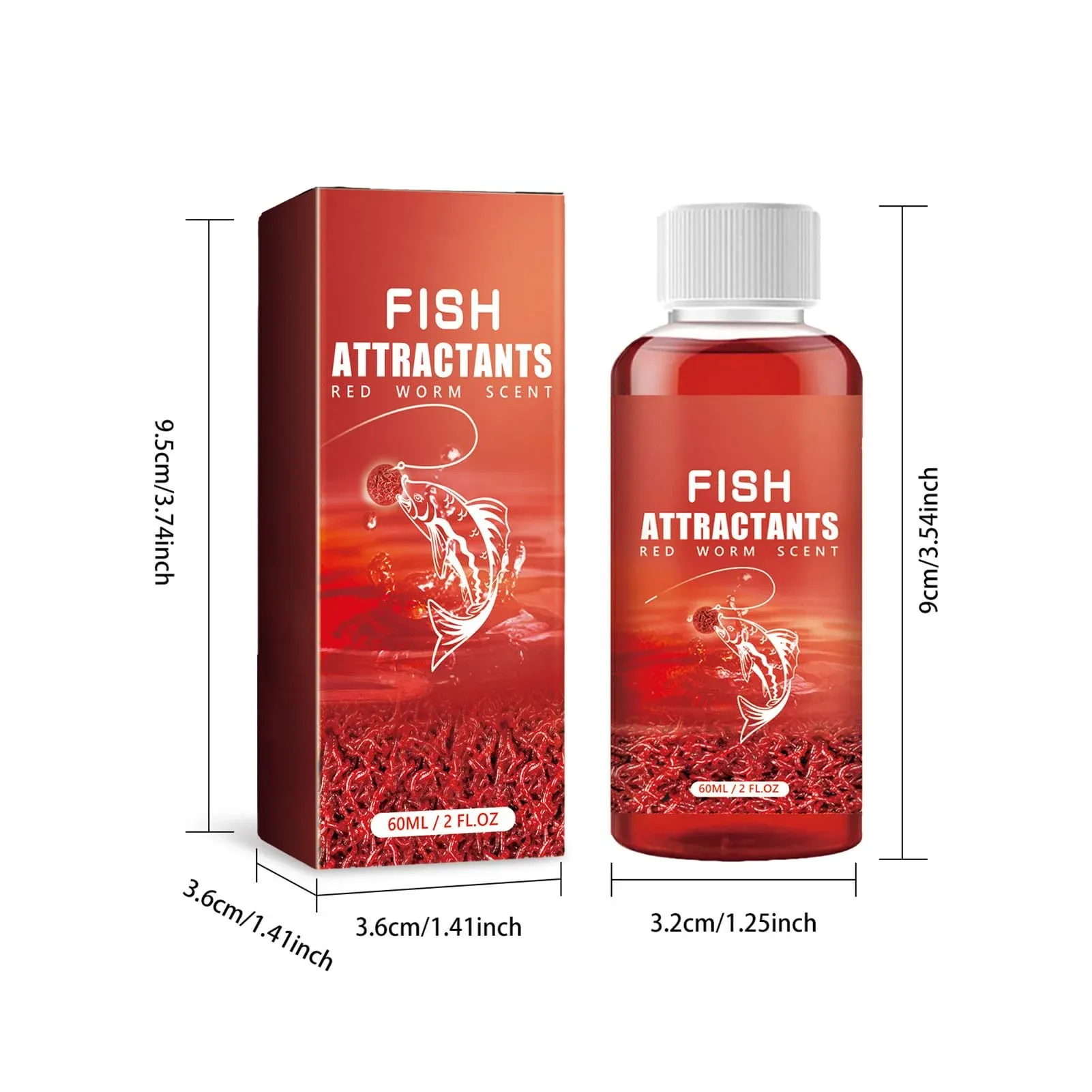 Fishing helper-Red Worm Liquid Bait This bait makes fish bite like crazy—it's an essential secret weapon for every professional angler.