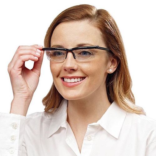 Adjustable Focus Glasses -6D to +3D Self-Adjusting Eyewear for Reading & Distance Vision Unisex Lightweight Glasses