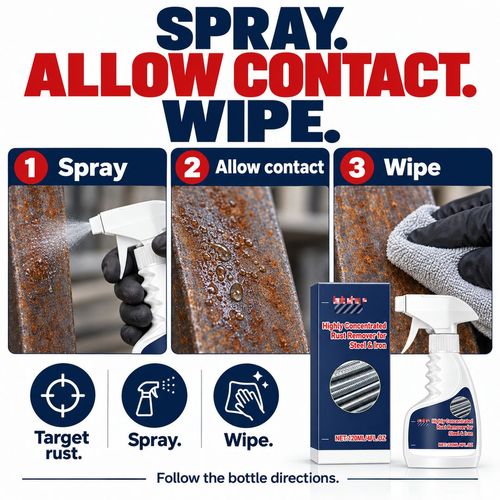 Steel & Iron Rust Remover Spray – 120 mL