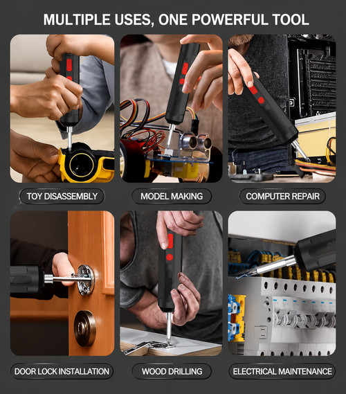 25 Piece USB Rechargeable Electric Screwdriver Set 🔧Multi-purpose screwdriver, effortless work