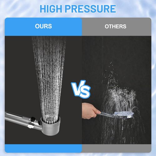 High Pressure Shower Head SUS304 Stainless Steel Handheld Bathroom Shower Set Multi Function Spray Filter Water Saving Shower Kit