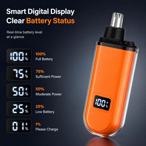 ✨ Portable Electric Nose Hair Trimmer – Safe, Painless & USB Rechargeable