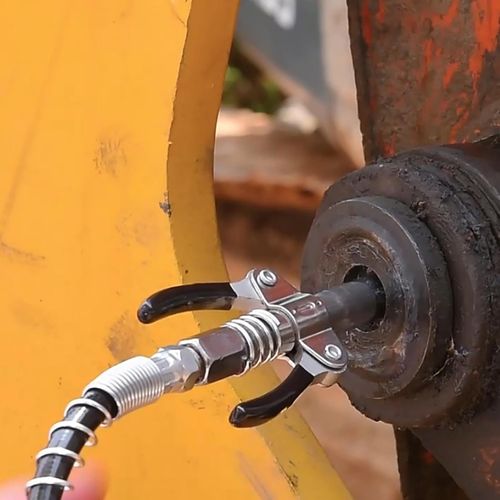 Strong Lock on Grease Couplers with Spring Flex Hose（Second one half price）