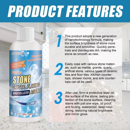 Stone Brightening Coating Agent 100ml ✨ Restore Marble & Tile Shine