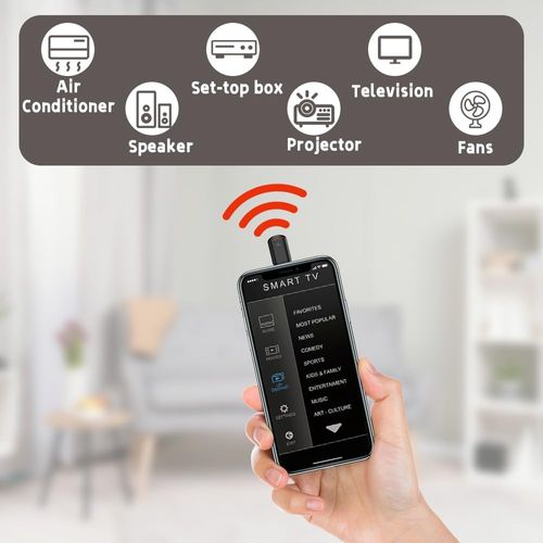 Smart IR Remote Adapter📲  Control TV, AC & Home Devices from Your Phone,Suitable for: Apple and Android phones