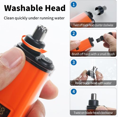 ✨ Portable Electric Nose Hair Trimmer – Safe, Painless & USB Rechargeable